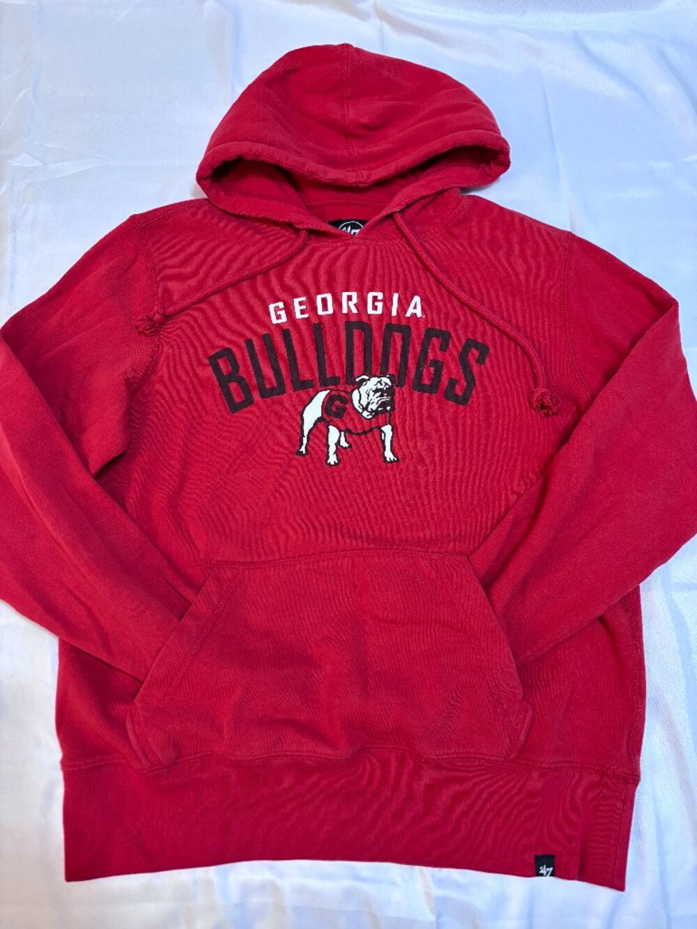’47 Brand Georgia Bulldogs Red Pullover Hoodie Size Men's Small UGA
